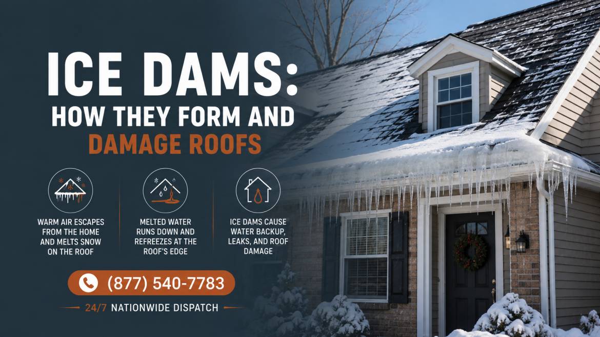 Ice Dams: How They Form and Damage Roofs?