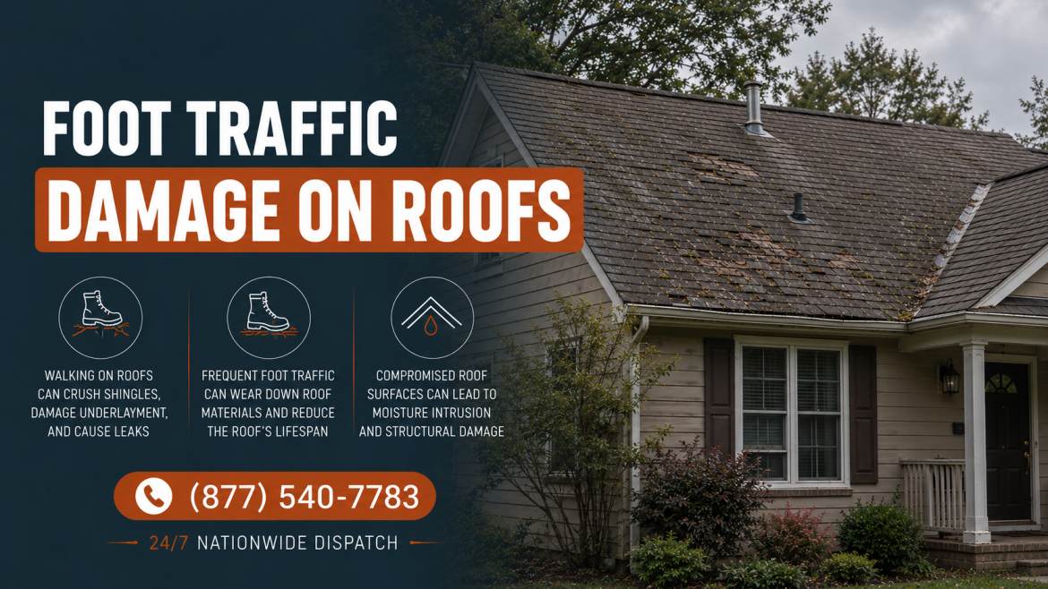 Foot Traffic Damage on Roofs