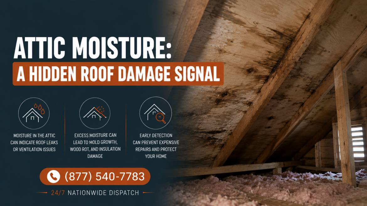 Attic Moisture: A Hidden Roof Damage Signal