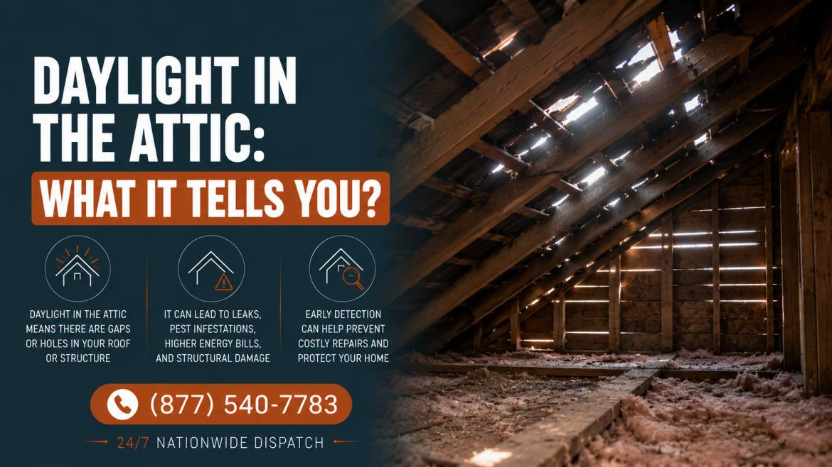 Daylight in the Attic: What It Tells You?