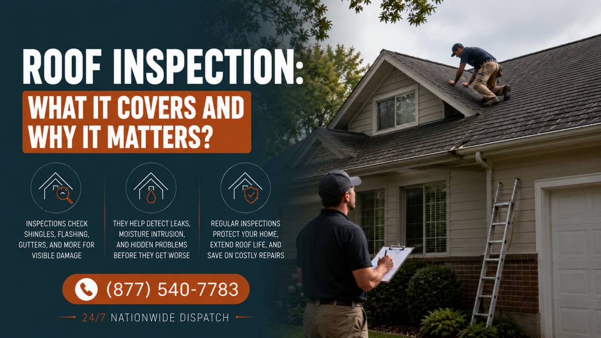 Roof Inspection: What It Covers and Why It Matters?