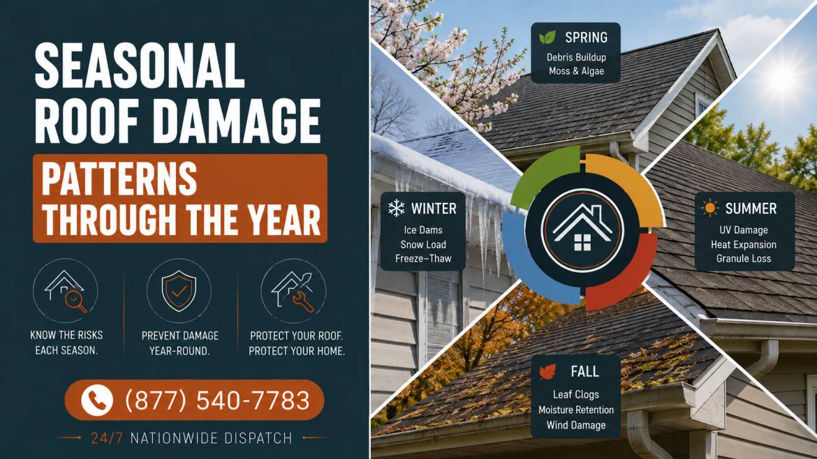 Seasonal Roof Damage Patterns Through the Year