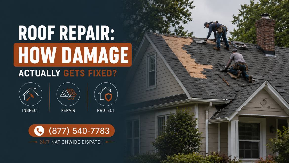 Roof Repair: How Damage Actually Gets Fixed?