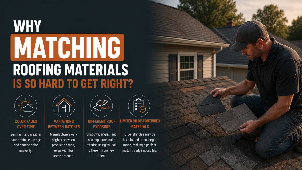 Why Matching Roofing Materials Is So Hard to Get Right?