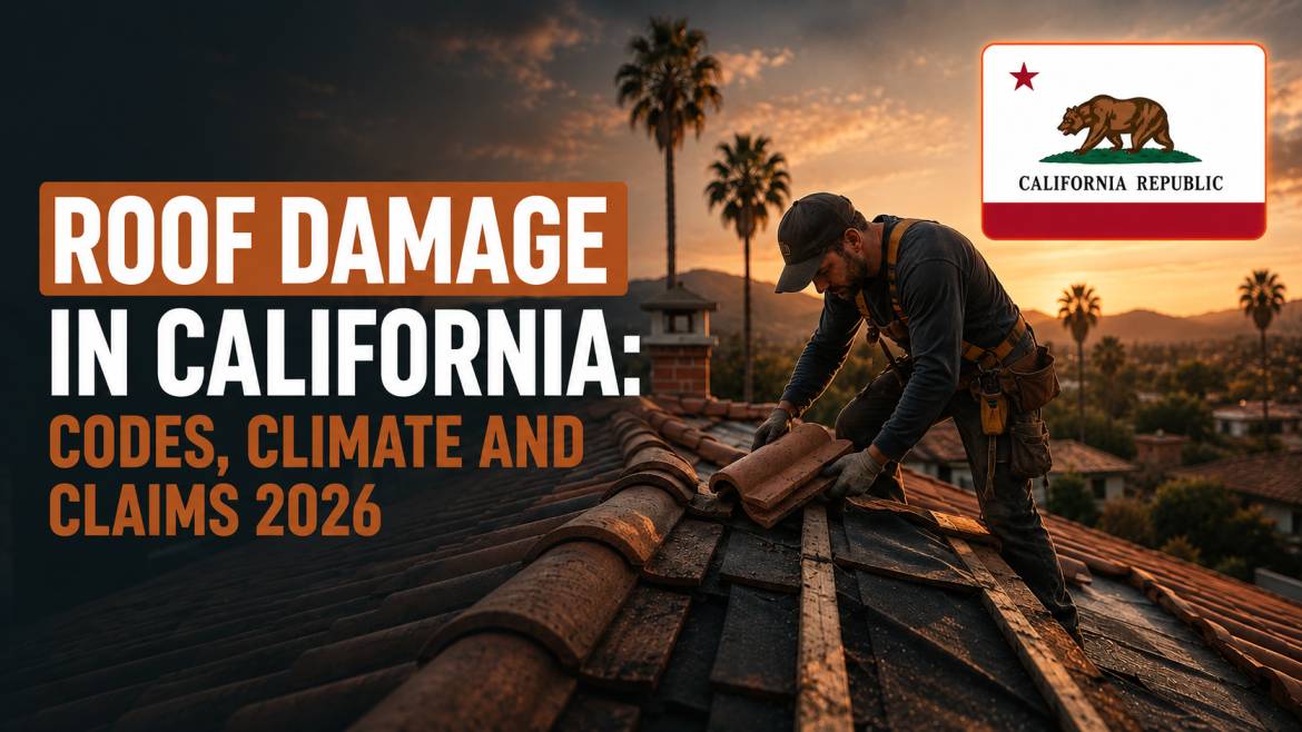 Roof Damage in California: Codes, Climate and Claims 2026